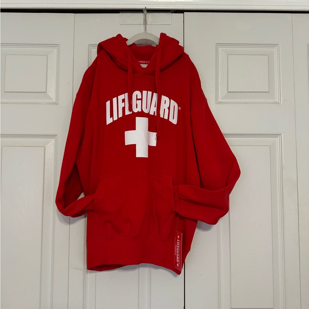 Red Lifeguard Hoodie - Picture 2 of 5